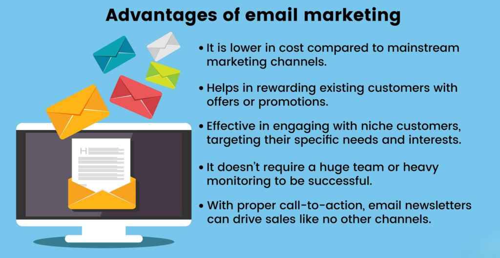 Advantage of Email marketing